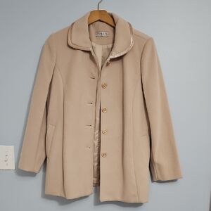 Classic Beige Women's Pea Coat
